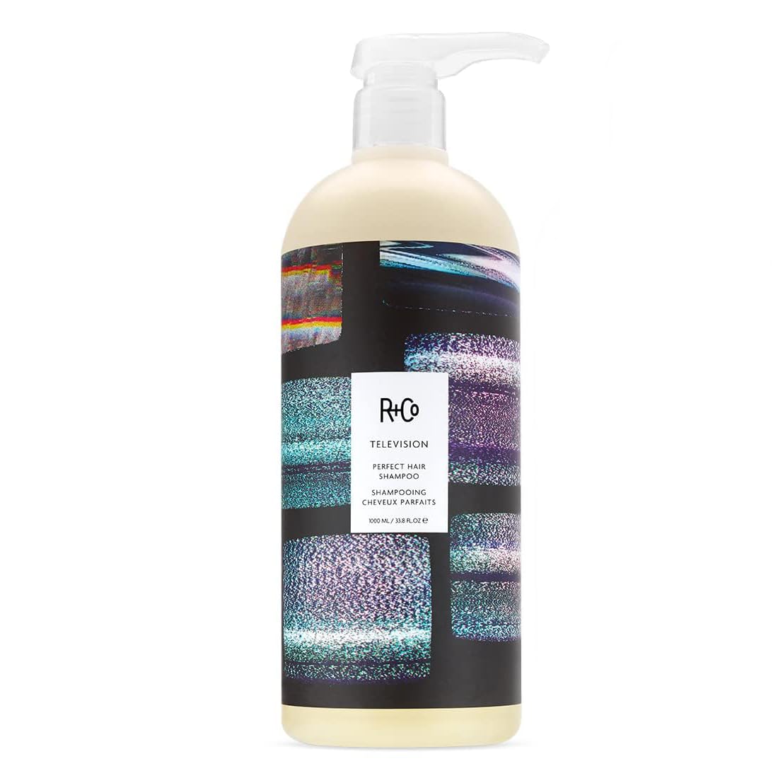 R+Co Television Perfect Hair Shampoo closeup showing luxurious lather for conditioning performance