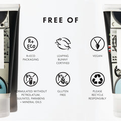R+Co Turntable olive fruit extract package close-up showing hydration and frizz control.