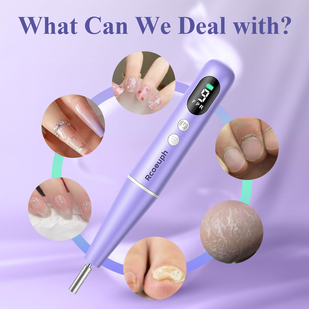 Rcoeuph compact pen-design nail drill for on-the-go manicures
