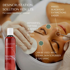R D ALCHEMY open-pores formula applied for deeper cleansing.