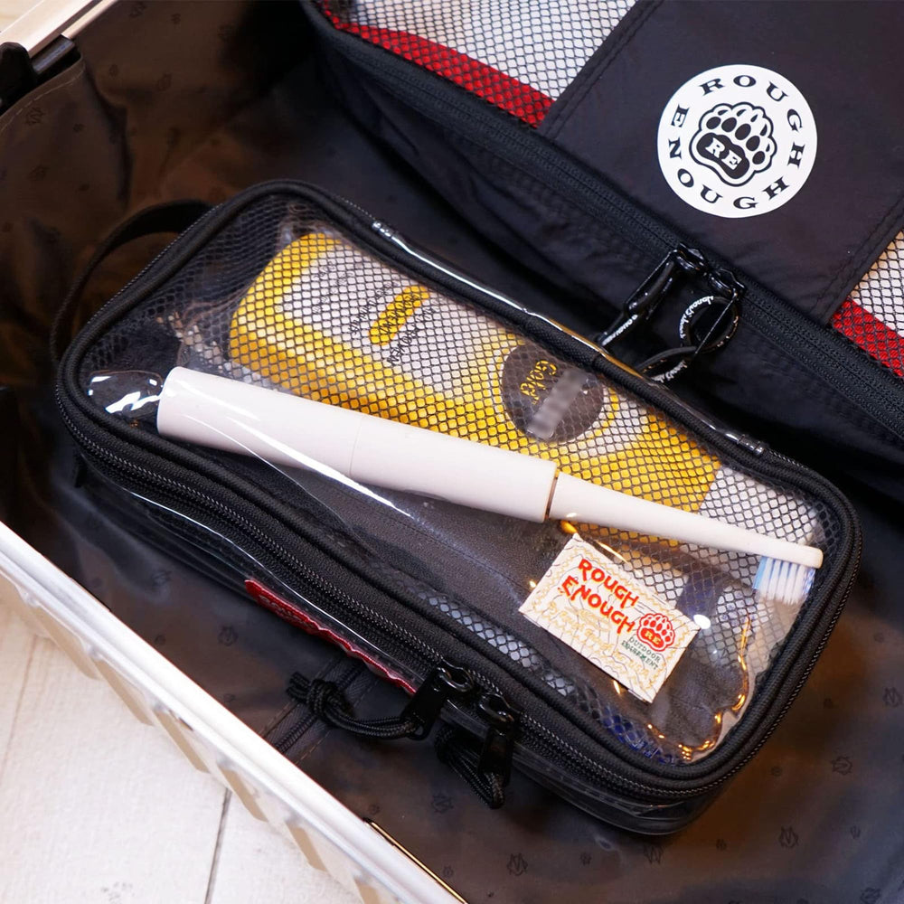 RE ROUGH ENOUGH name-tag front-label helps quick identification during travel.