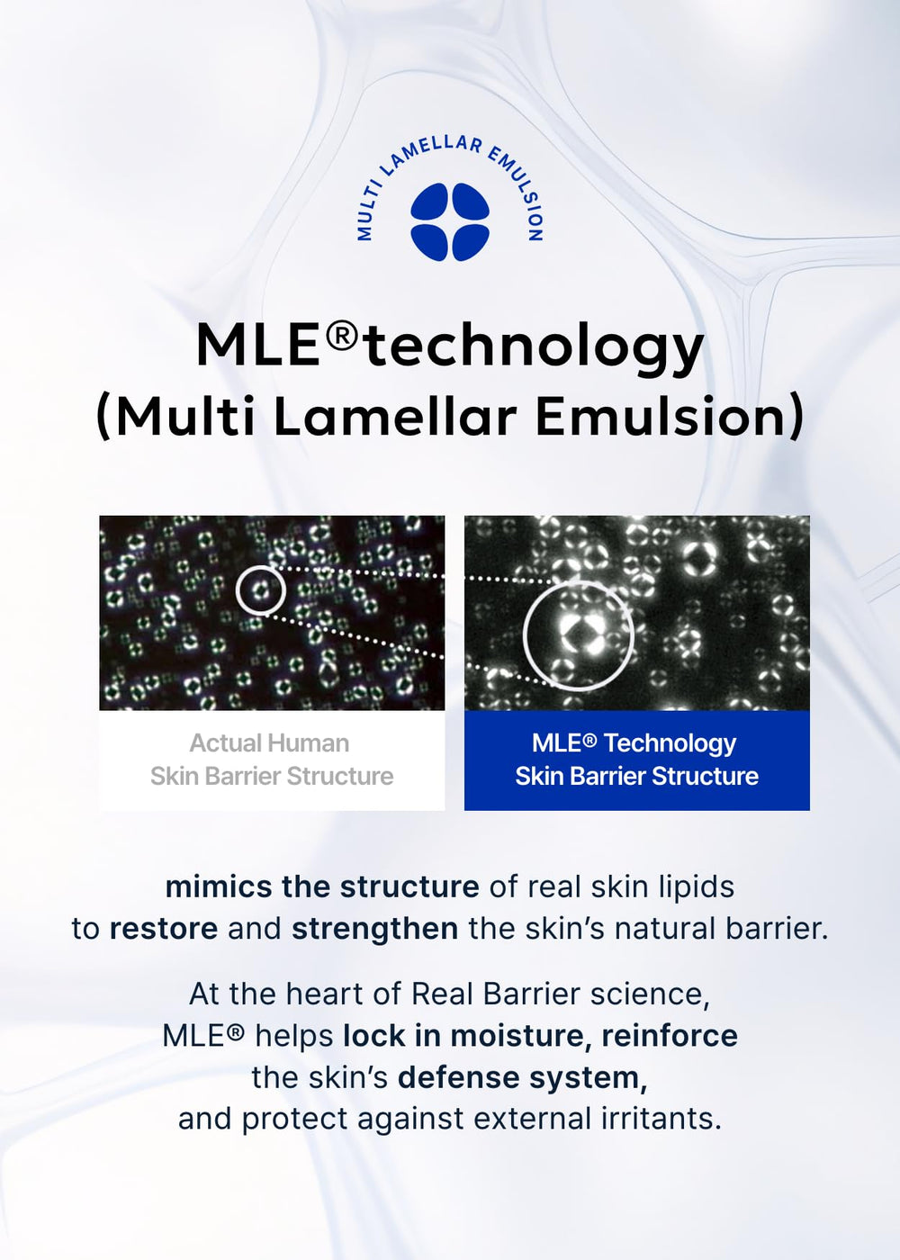 Real Barrier Extreme Cream core ingredients feature ceramides support for stronger skin barrier