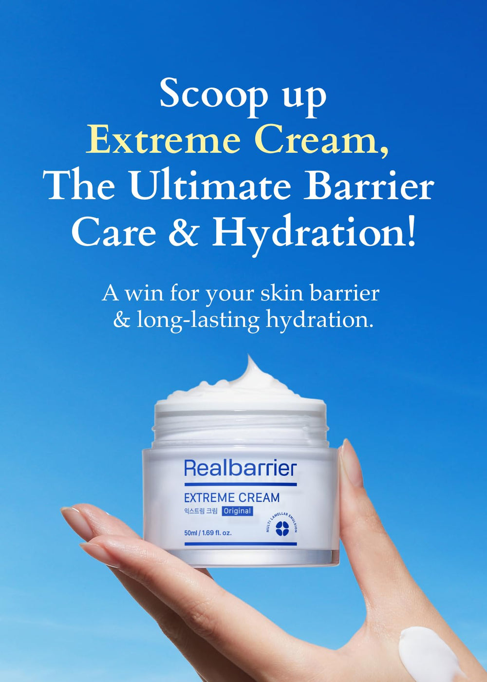 Real Barrier Extreme Cream in daily routine video suggests practical soothing morning skincare steps