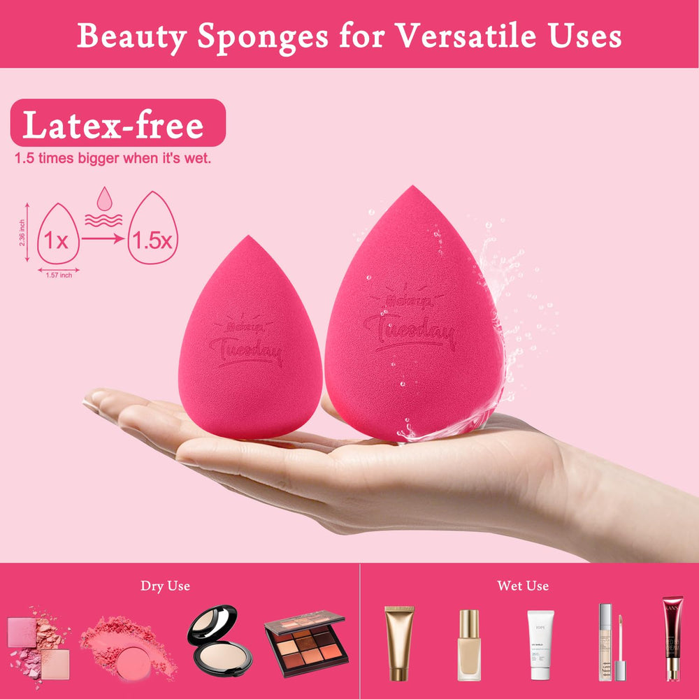 Real Perfection sponges work with wet or dry products for versatile use.