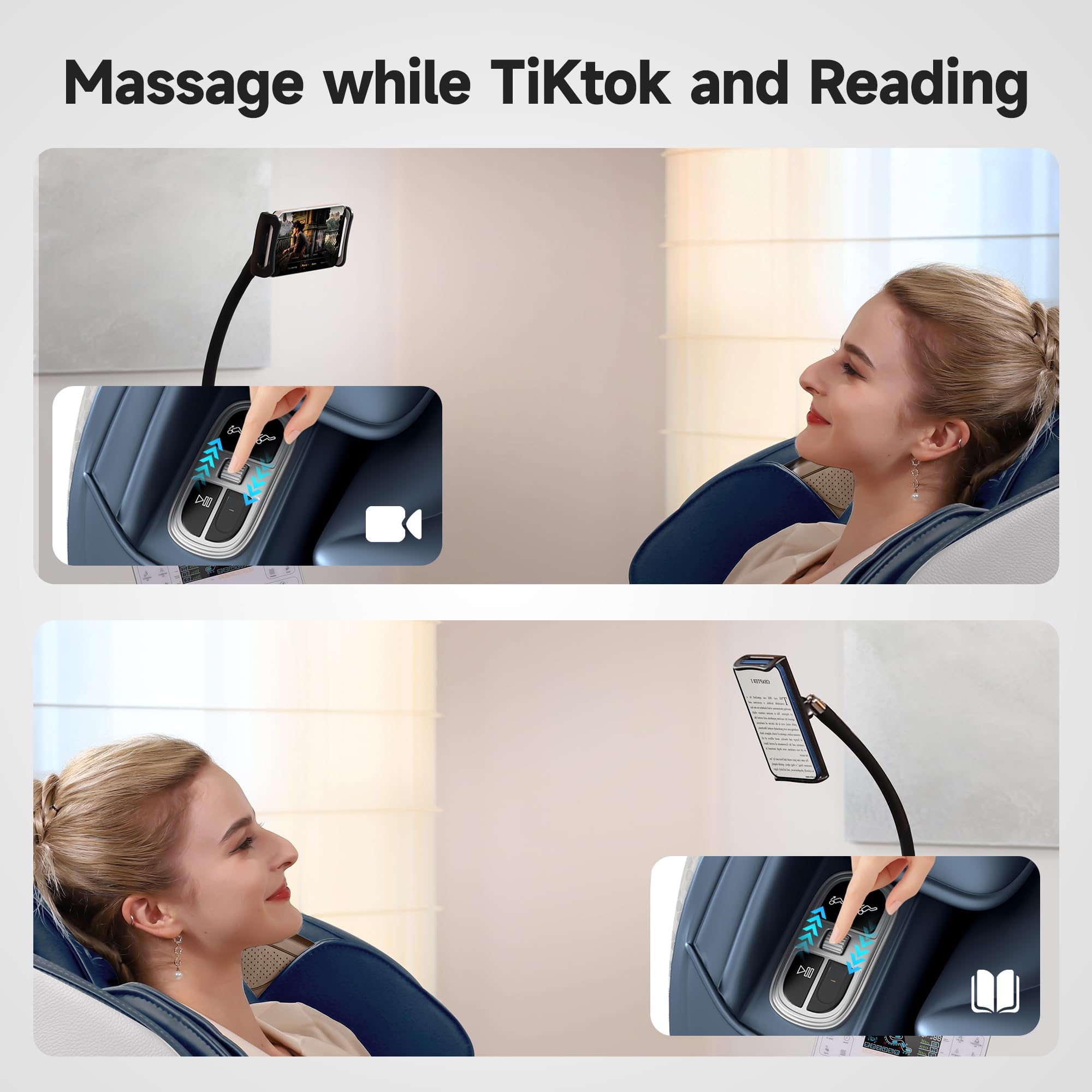 Real Relax Favor 06 Blue foot-roller focus highlights lower-leg relief during sessions