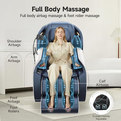 Real Relax Favor 06 Blue shiatsu massage detail implies deep kneading to release tension