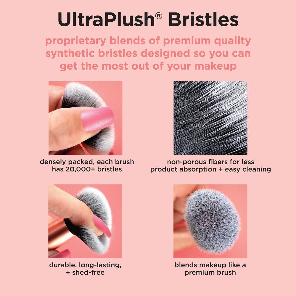 Real Techniques 308 Medium Shadow Brush for seamless lid shading.