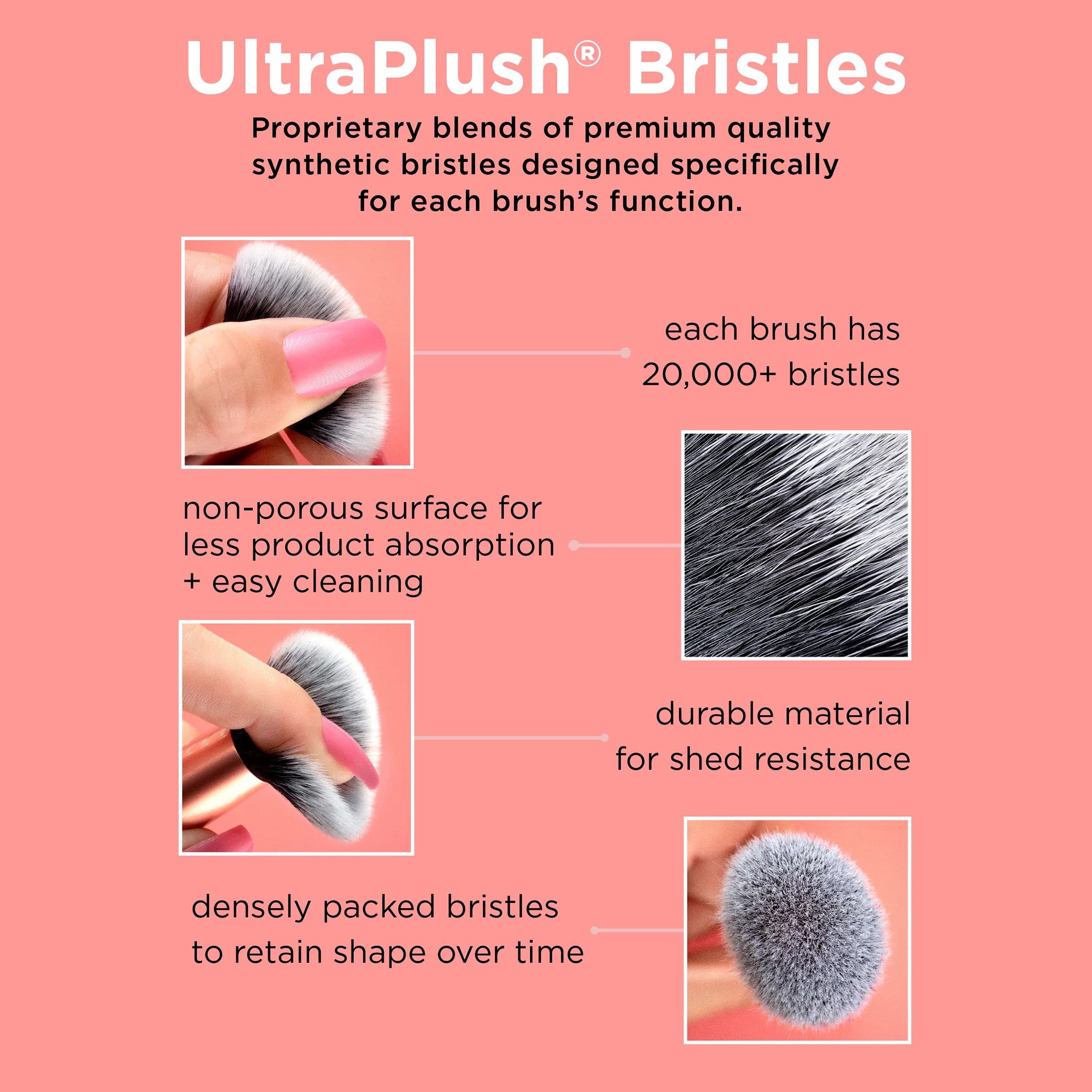 Real Techniques Artist Essentials Set vegan cruelty-free brushes for guilt-free makeup application