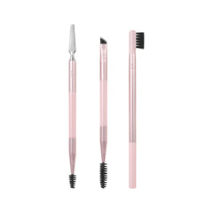 Real Techniques Brow Styling Set 607 long-handled brow brush for precise filling.