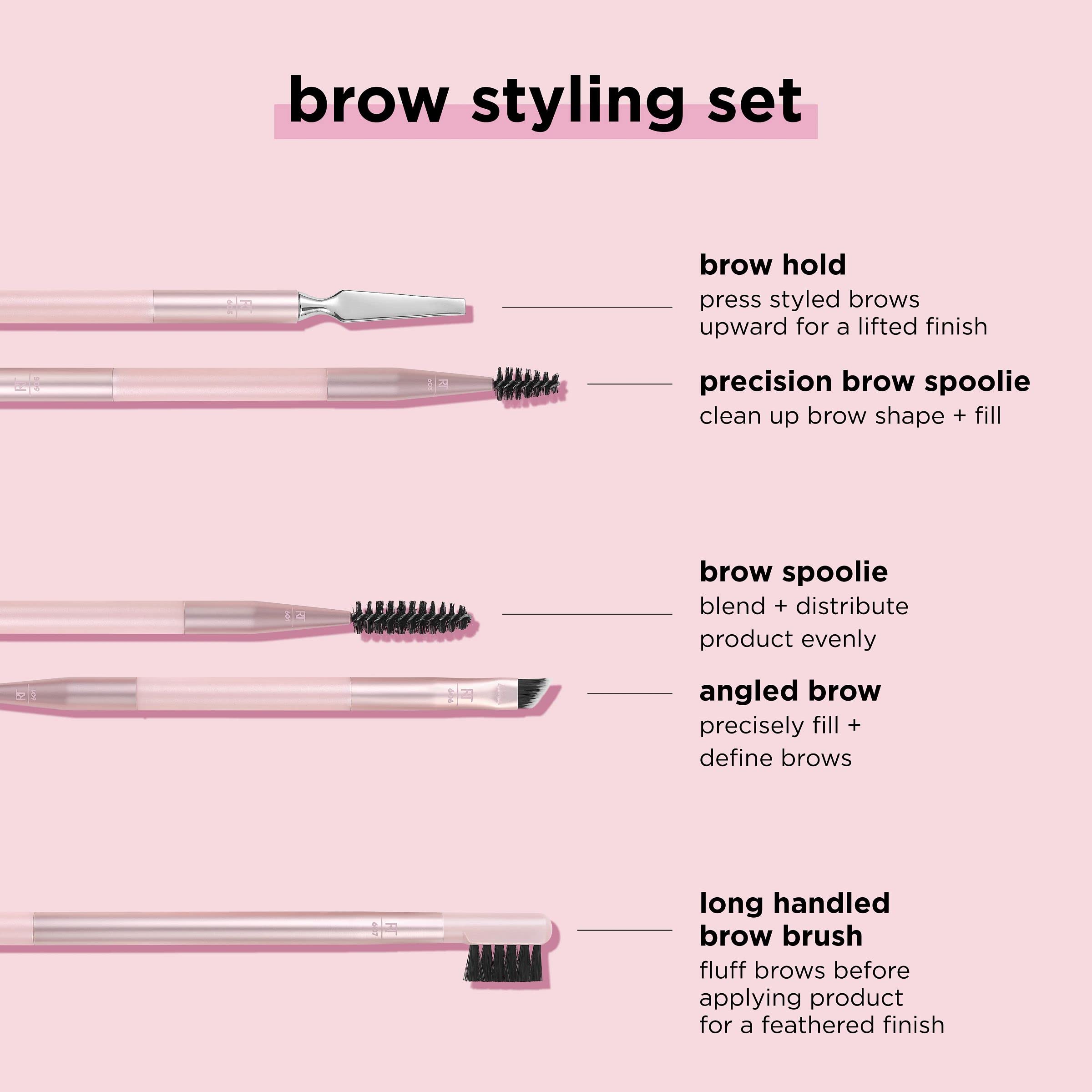 Real Techniques Brow Styling Set 601 brow spoolie close-up for brow prep.