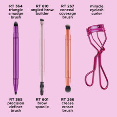 Real Techniques Double Time Angled Brow Builder Brush for natural looking brows