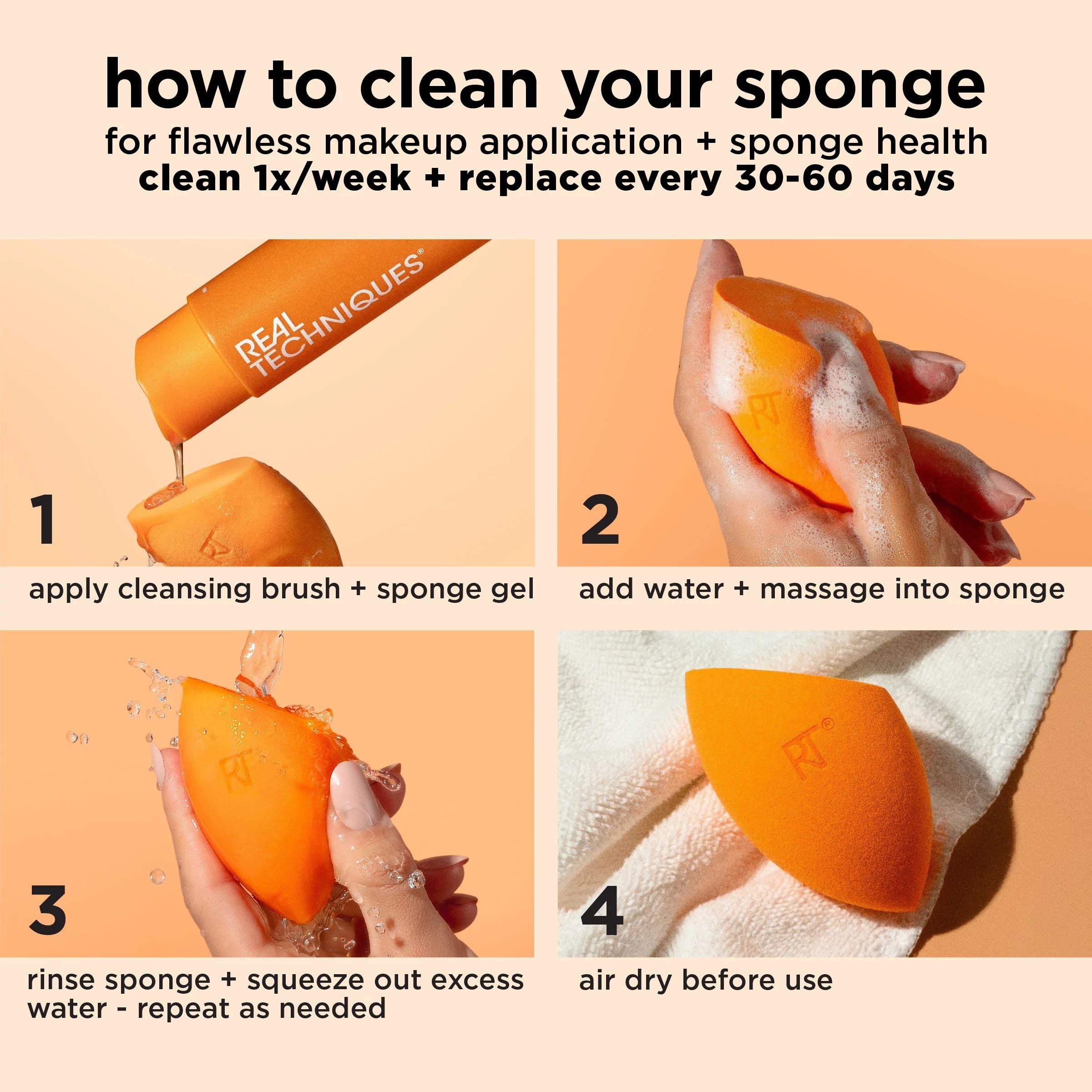 Real Techniques vegan cruelty-free sponge supports ethical beauty tools.