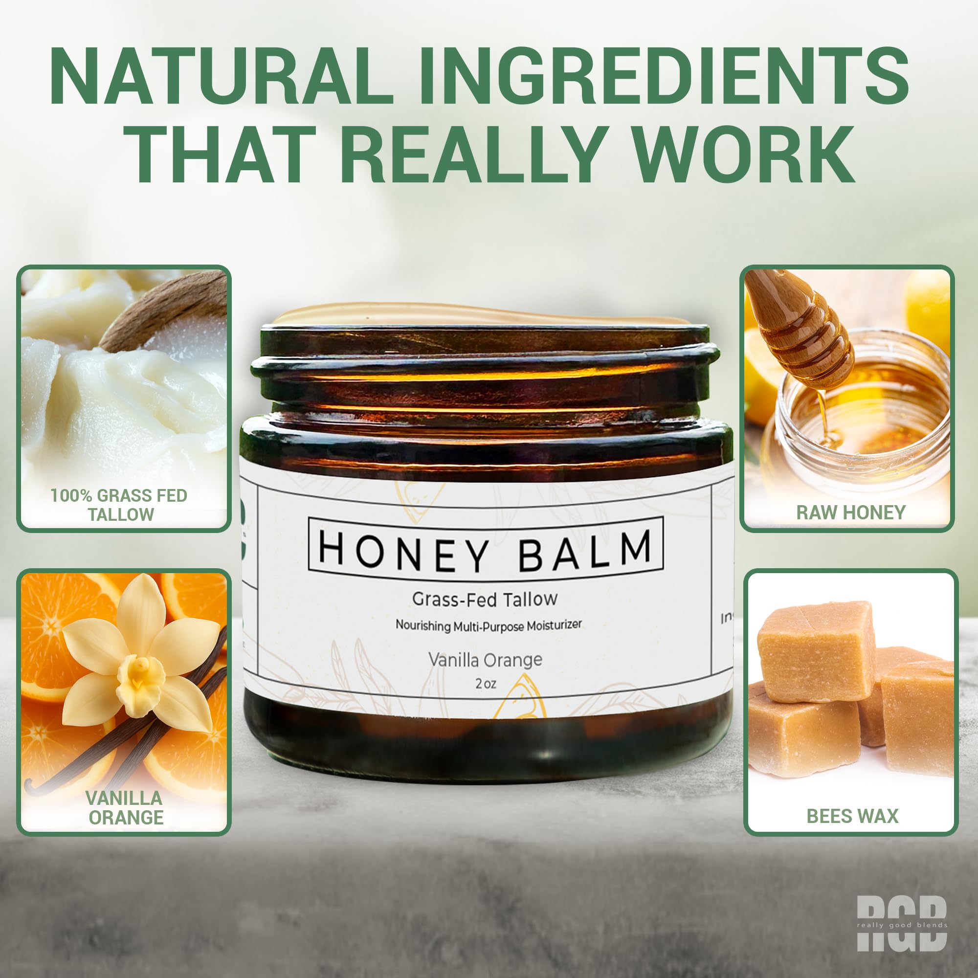 Elbow and knee application with Really Good Blends Tallow Honey Balm for exposed dryness.
