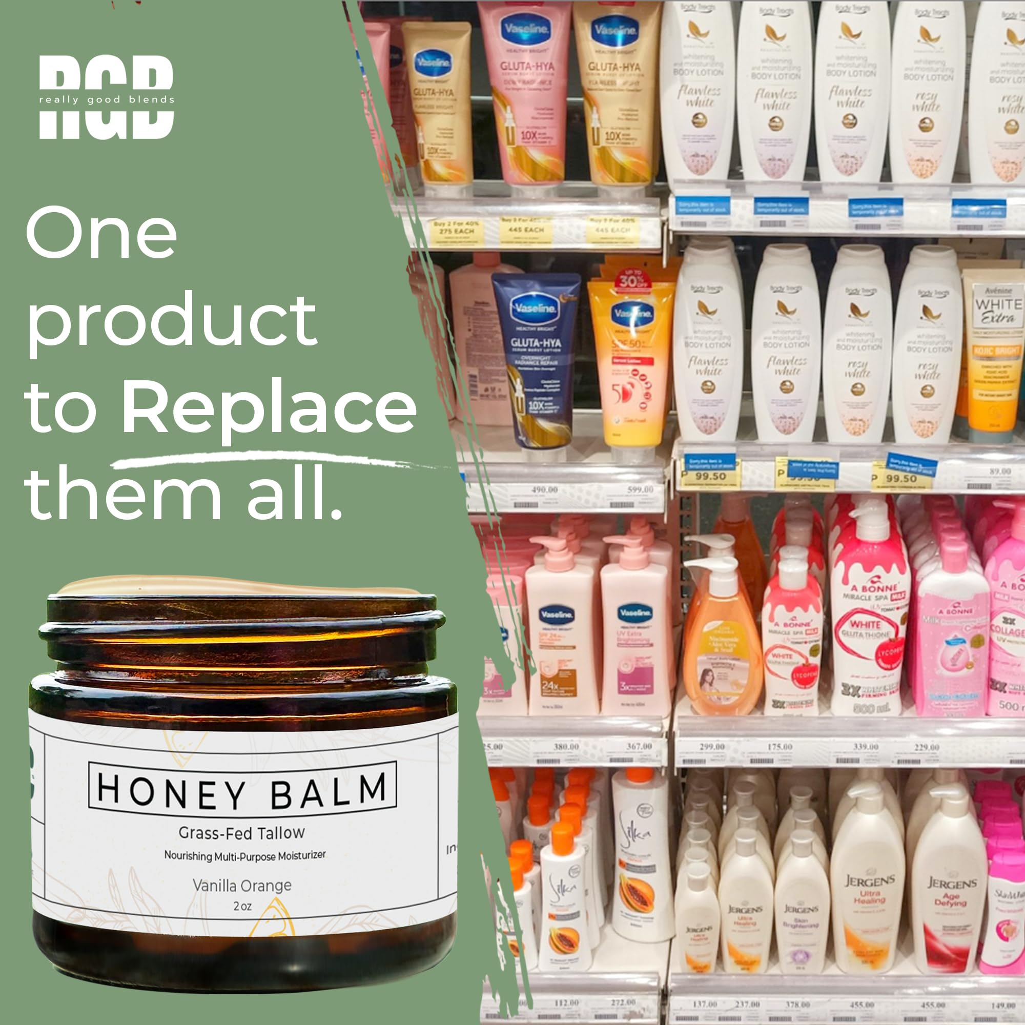 Vanilla orange scent of Really Good Blends Tallow Honey Balm described as warm and natural.