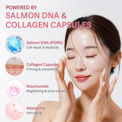 Realori Vitamin C capsule cream dispenser demonstrates antioxidant hydration for brighter skin.