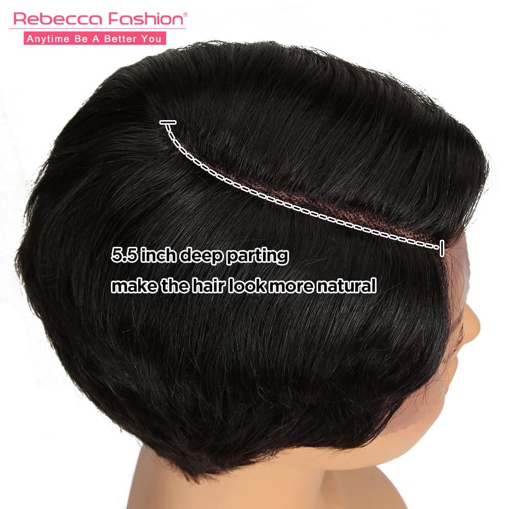 Rebecca Fashion glueless lace front with secure cap for comfortable wear