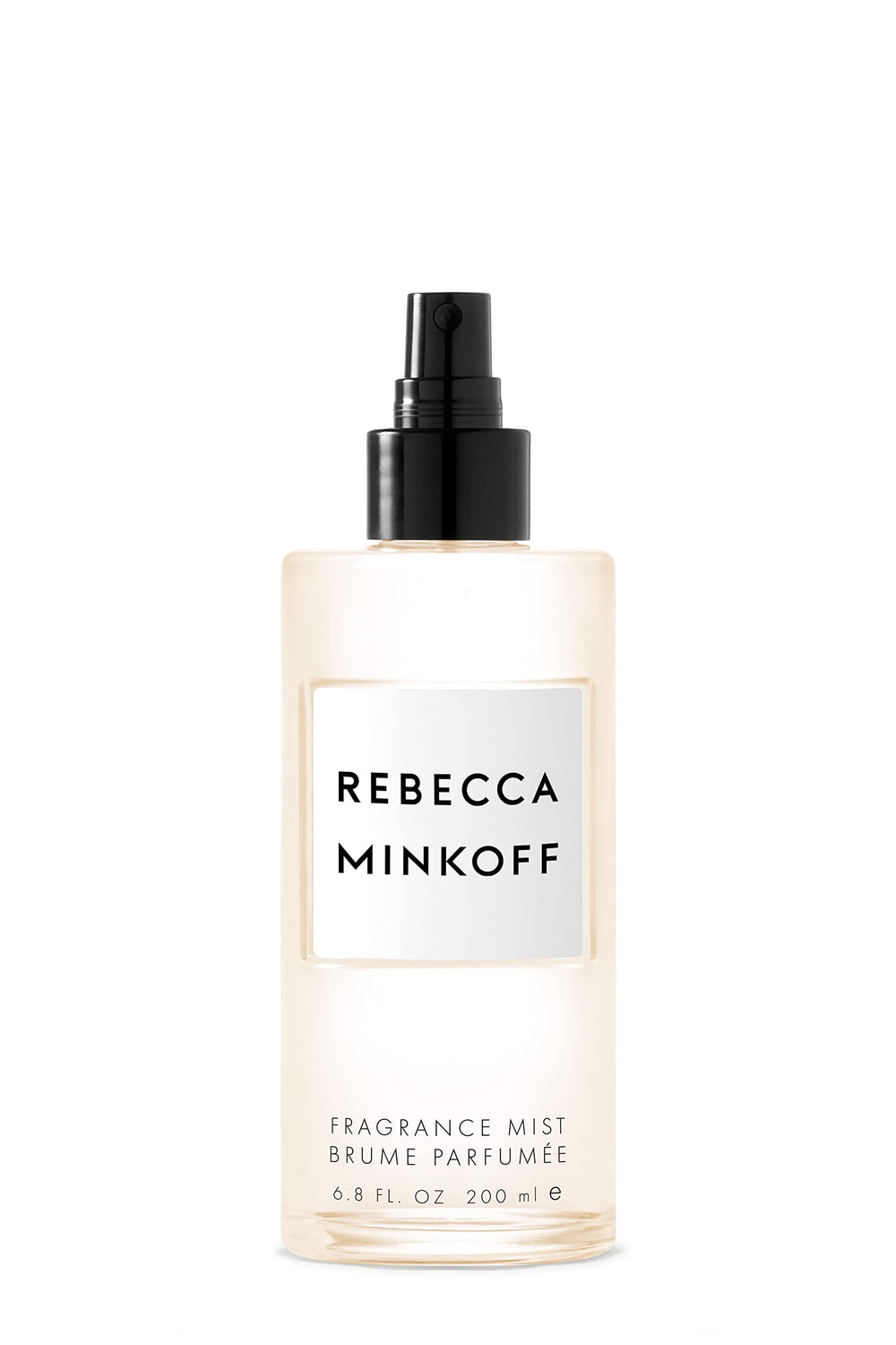 Rebecca Minkoff Body Spray bottle highlights cardamom top notes for bright daytime scent.