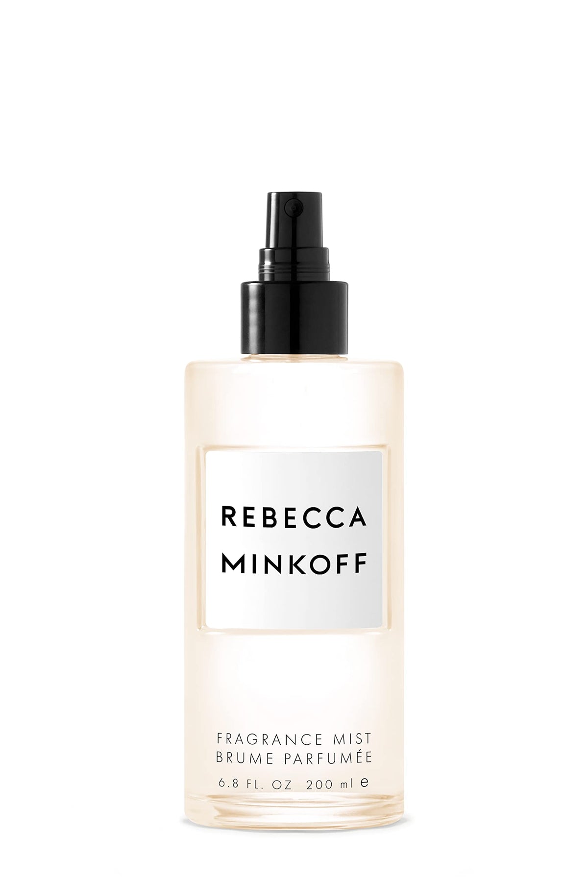 Rebecca Minkoff Body Spray bottle highlights cardamom top notes for bright daytime scent.