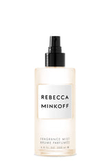 Rebecca Minkoff Body Spray bottle highlights cardamom top notes for bright daytime scent.