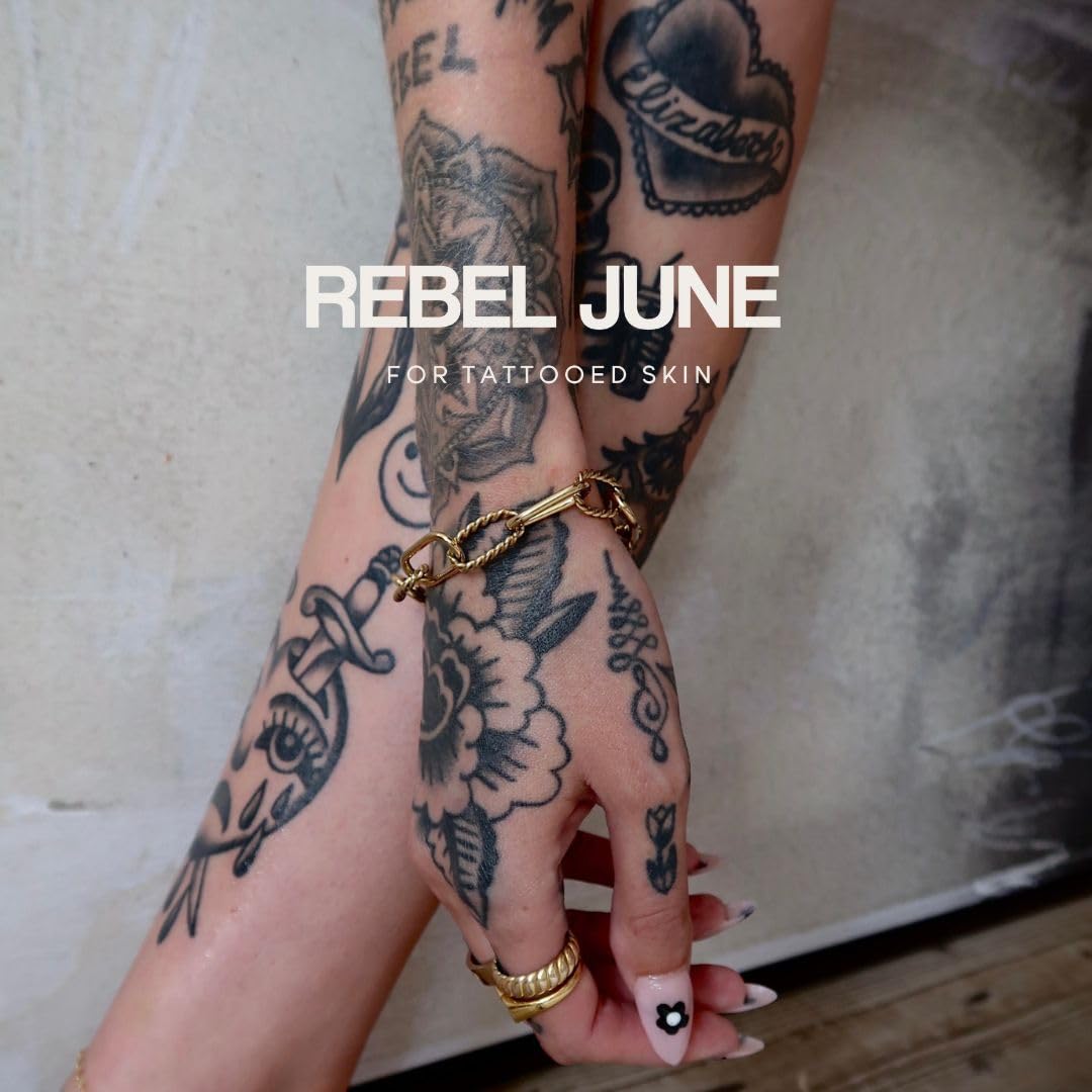 REBEL JUNE The Balm moisturizes old tattoos for revived vibrancy.