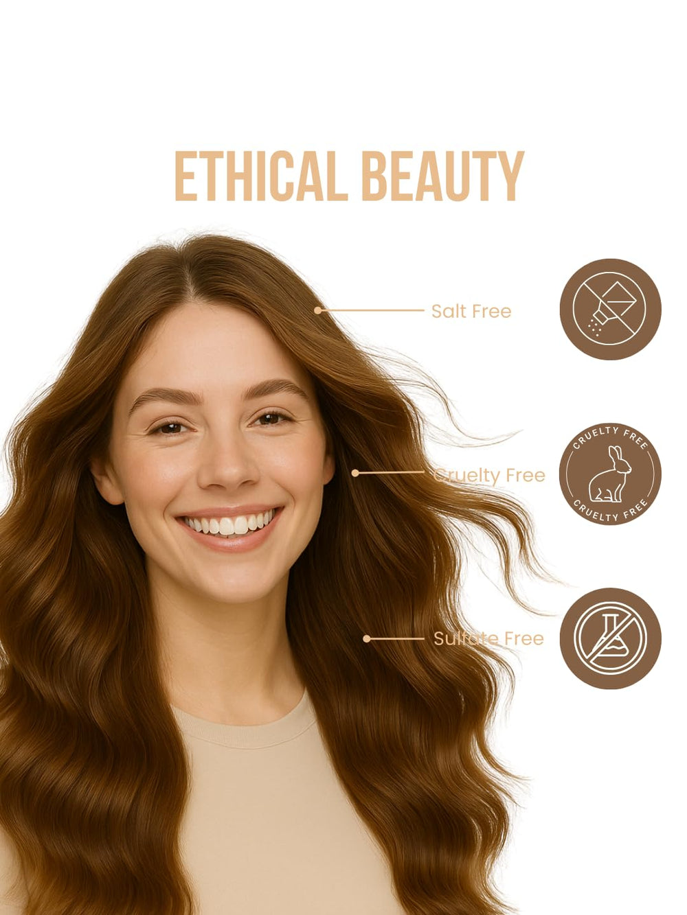 Recamier Hydra Repair Dry Hair Closeup shows nourished, glossy strands.