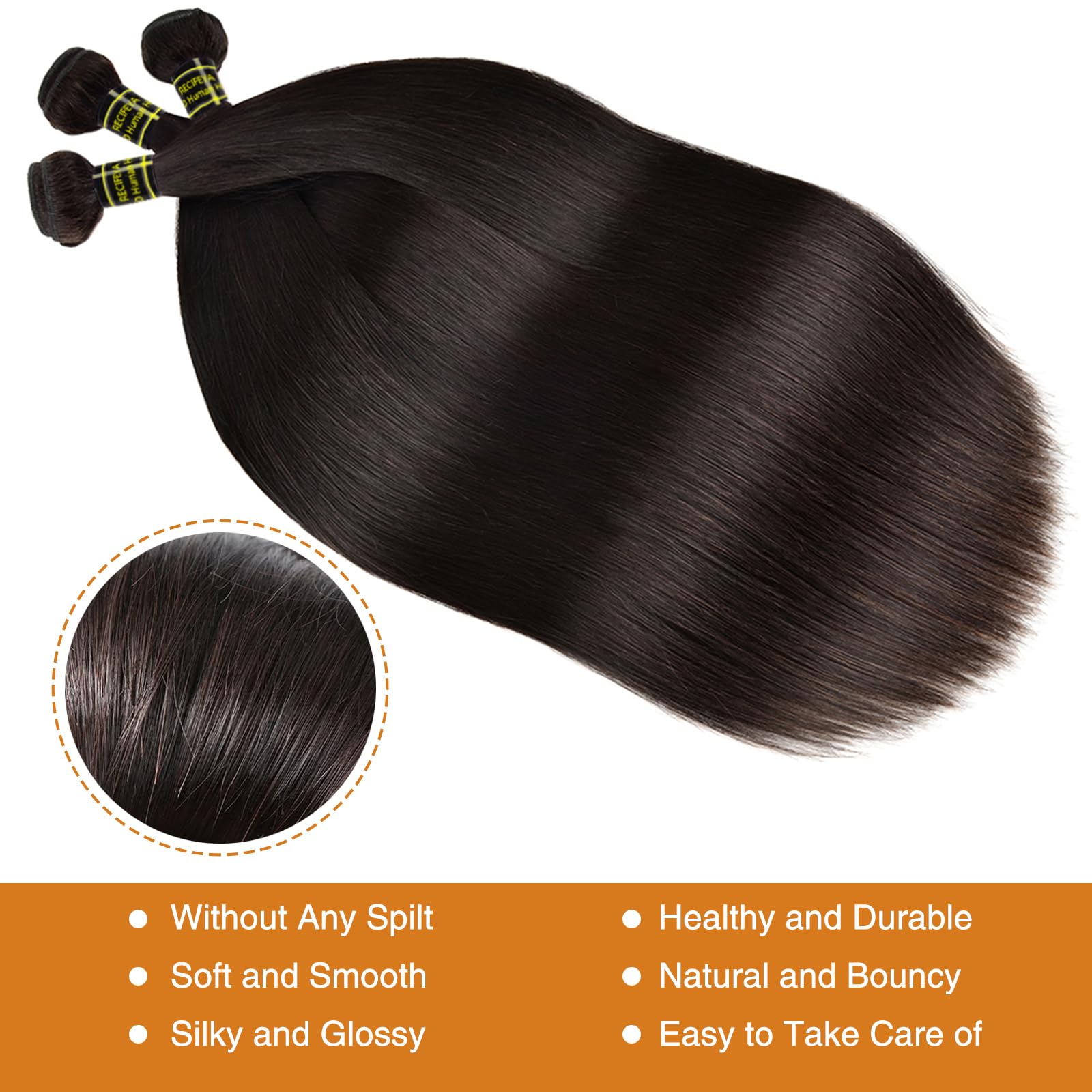 RecifeYa no tangles no lice weft shows smooth, manageable hair with minimal shedding.