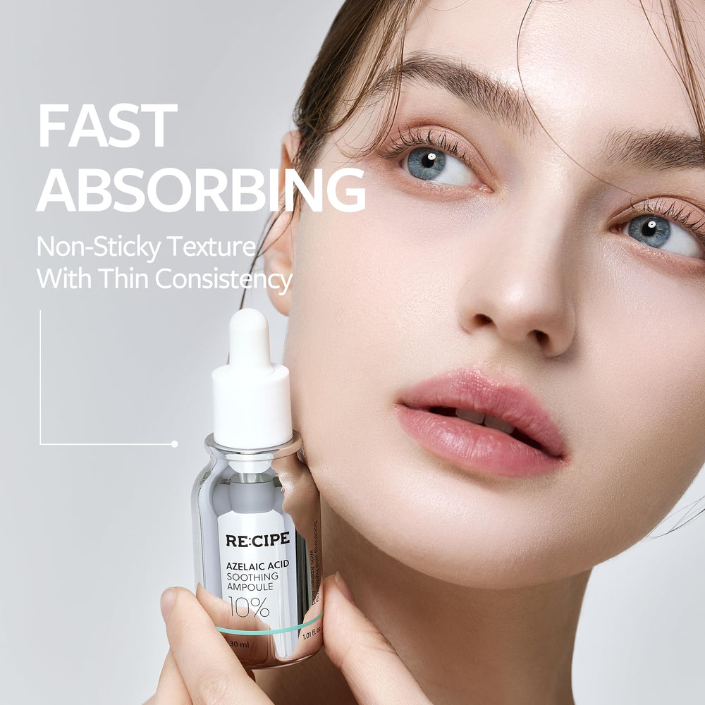 RE:CIPE Azelaic Acid 10% ampoule in bathroom routine shot for everyday use