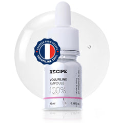 RE:CIPE Volufiline ampoule bottle pours for a customizable hydrations boost
