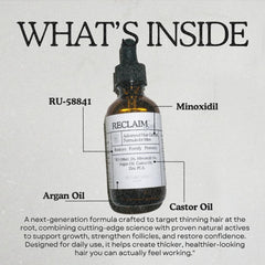 Reclaim Gang argan oil hydration highlights scalp nourishment and shine