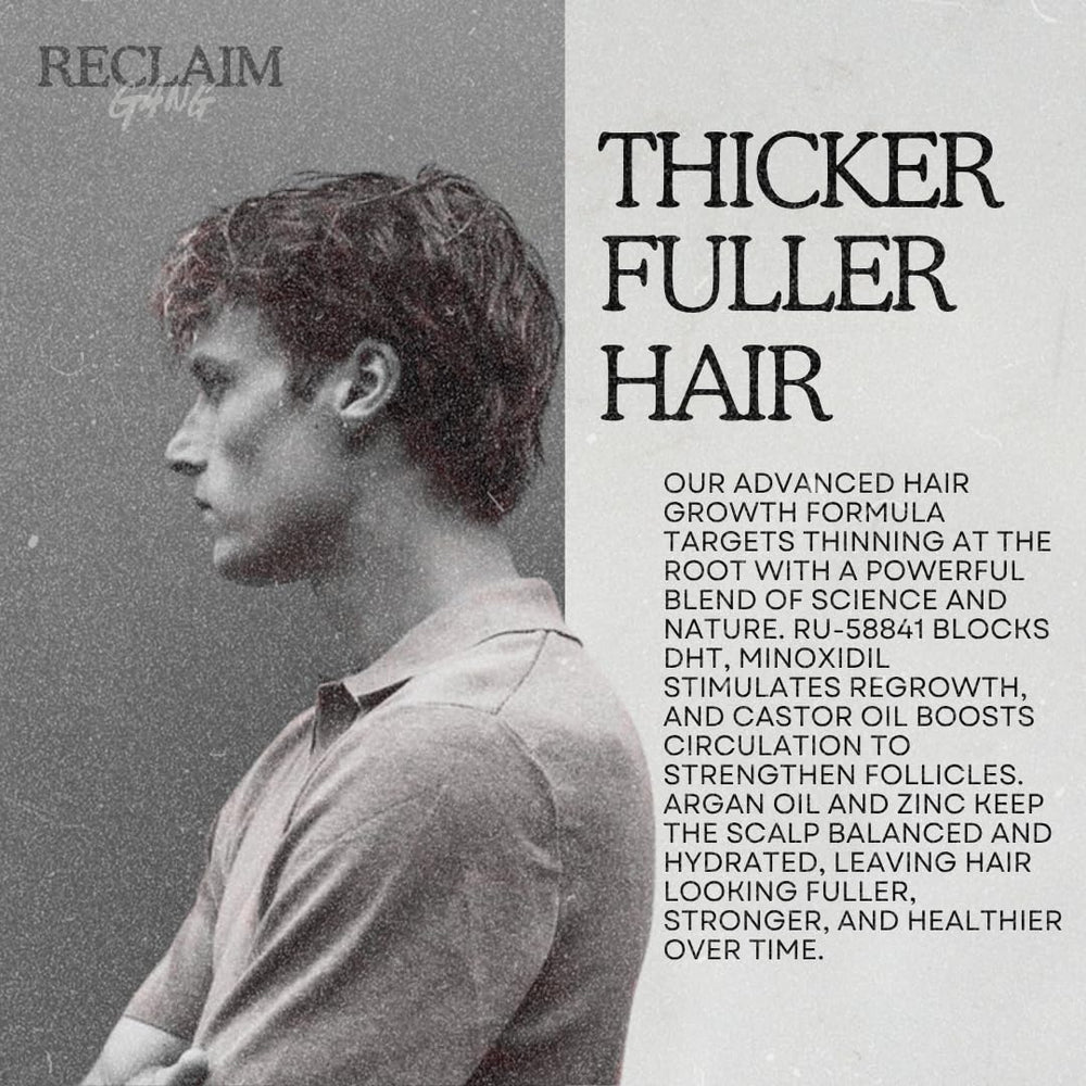 Reclaim Gang scalp-application tips illustrate easy twice daily ritual for consistency