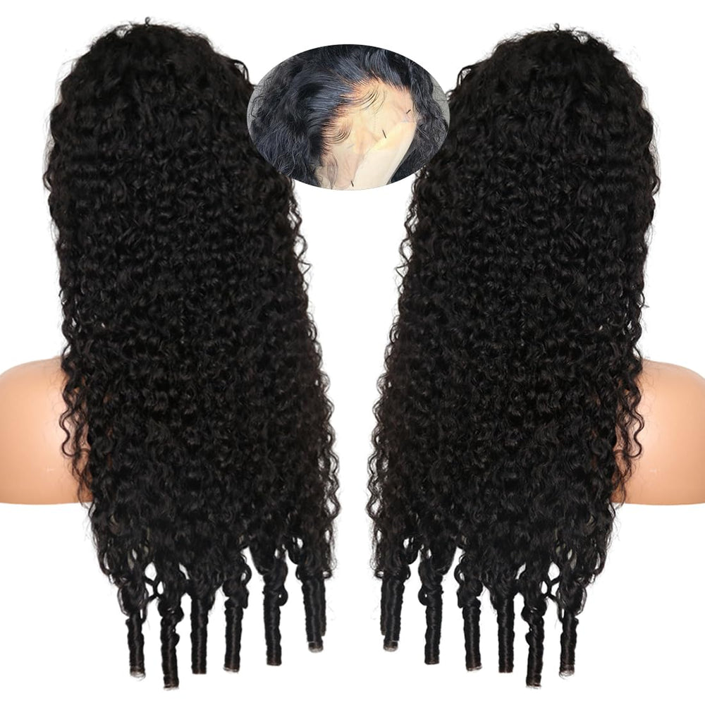 Recomtic Burmese curly wig cap construction with secure fit features