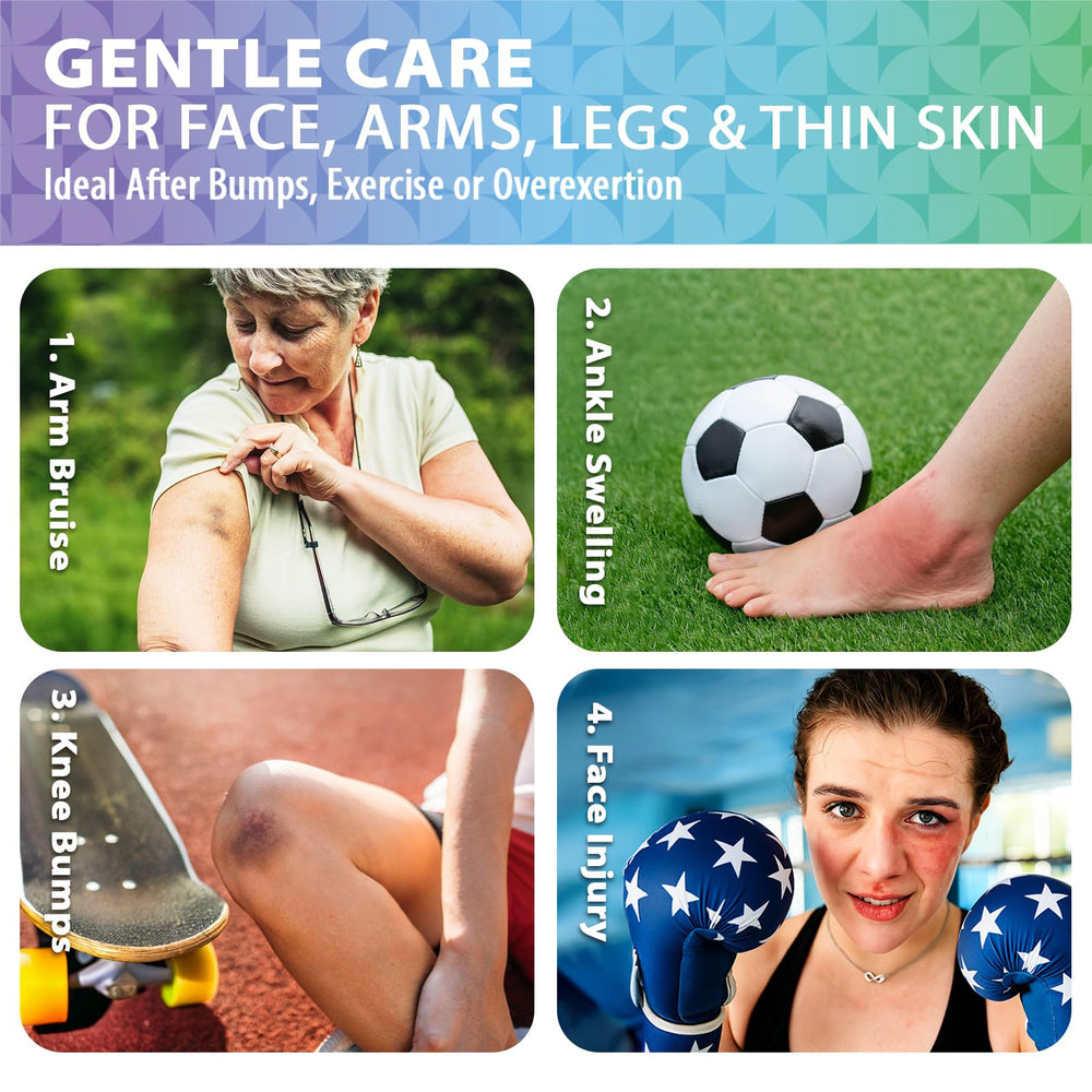 Recuren Plus Arnica Bruise Cream closeup label emphasizes Vitamin K1 and coconut oil