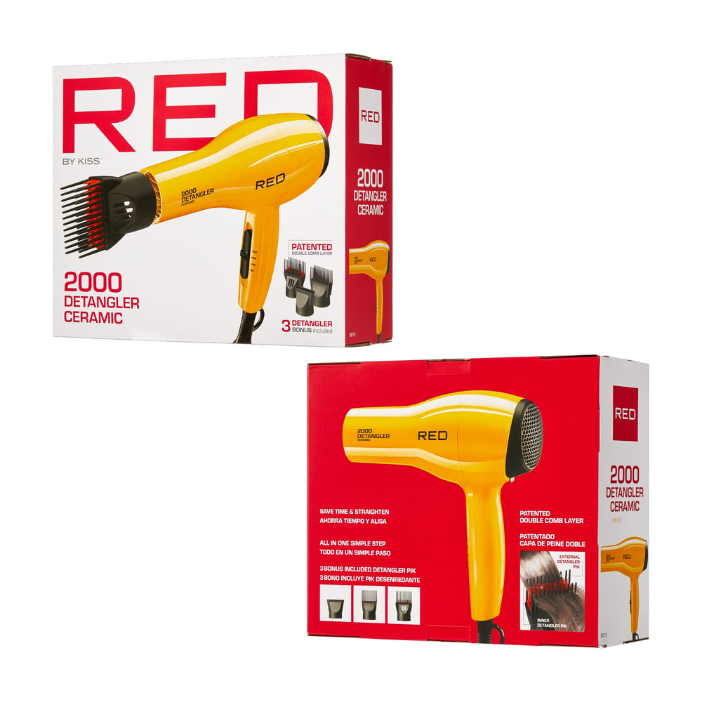 RED by KISS 2000 air concentrator for targeted styling and precision drying.
