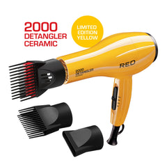RED by KISS 2000 dryer back view showing compact design and easy storage loop.