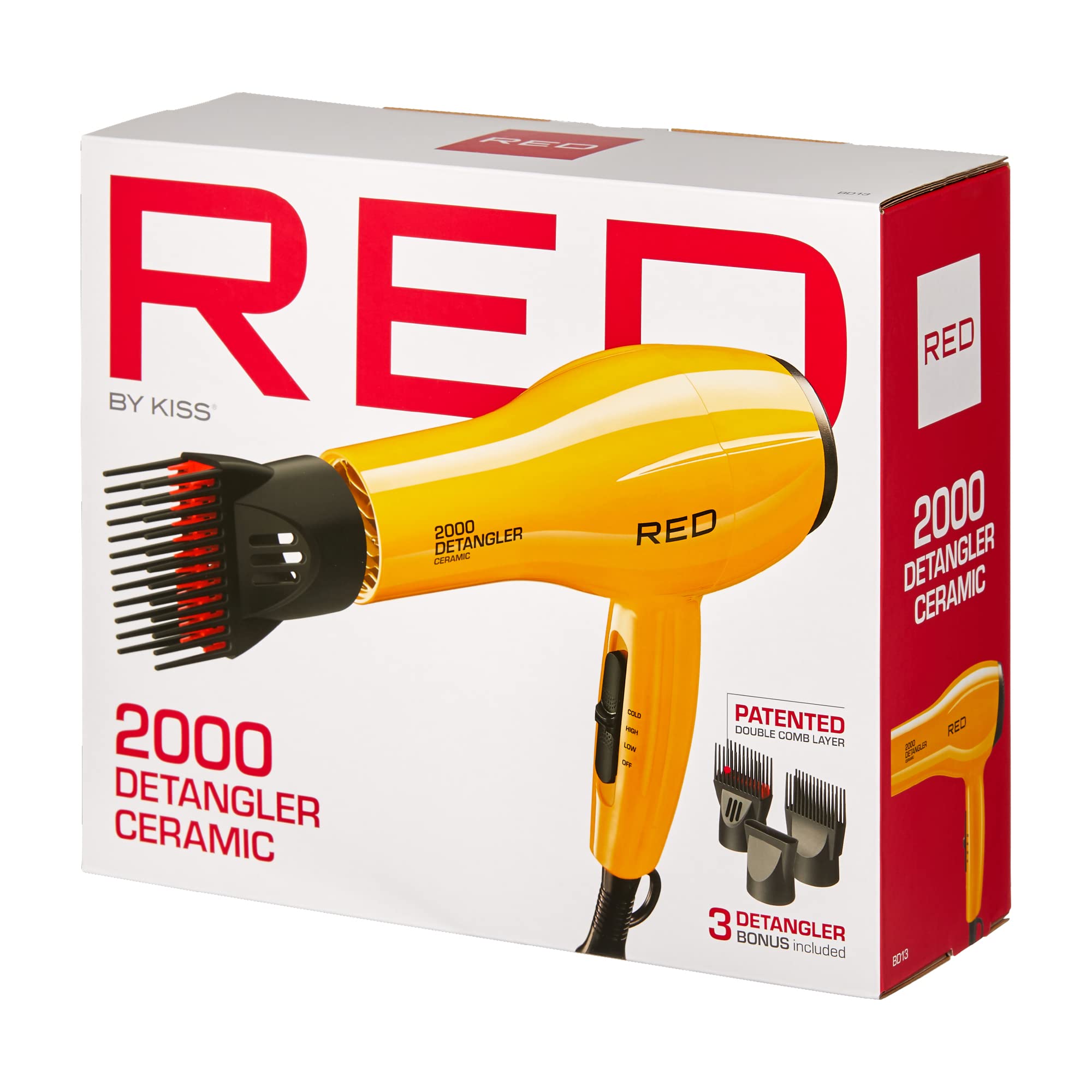 RED by KISS 2000 hanger loop for tidy storage after use.