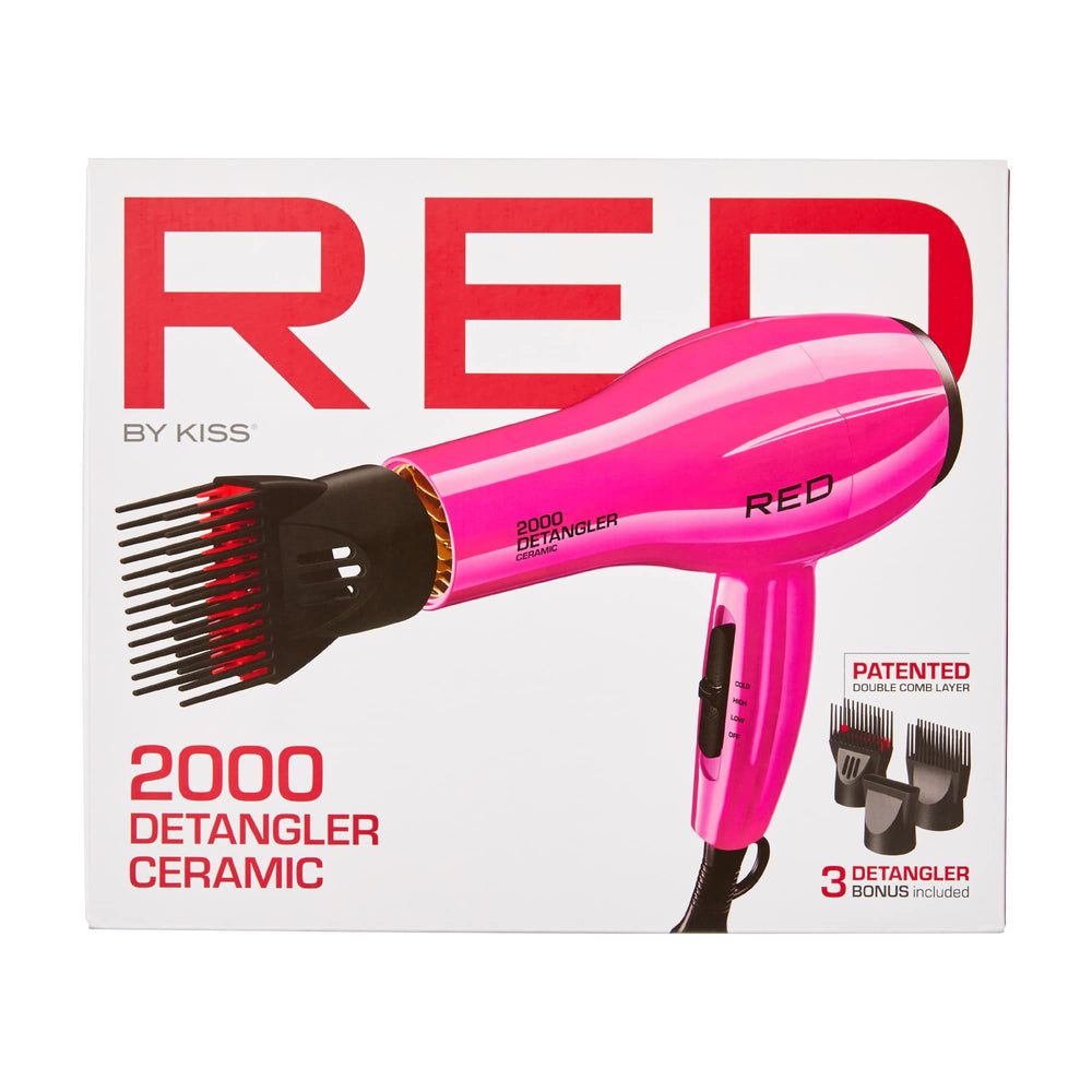 Red by Kiss 2000 tourmaline ceramic technology delivering gentle heat and moisture retention