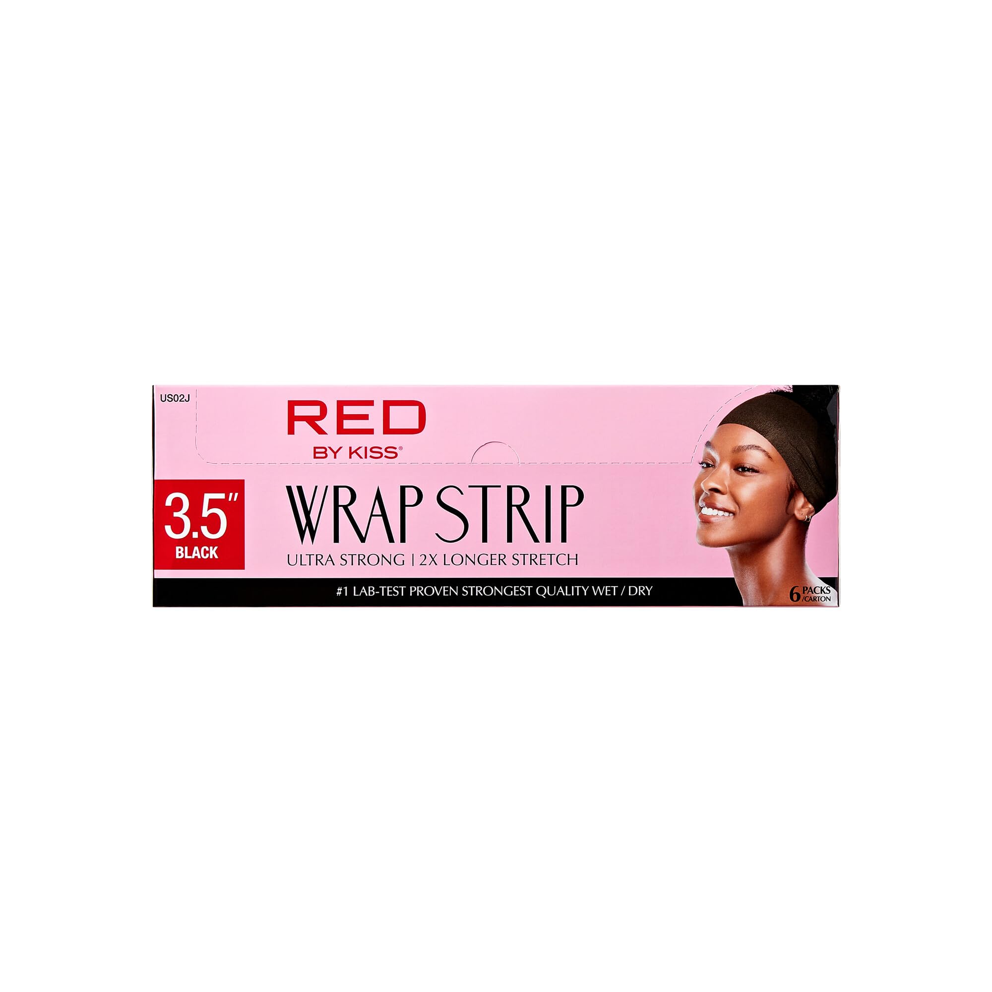 Red by Kiss 3.5-inch wrap strip molds sleek, professional-looking hairstyles.