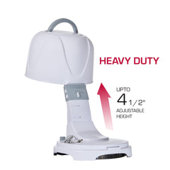 Red by Kiss 3000 hood dryer showcasing multiple heat settings for personalized hair care.