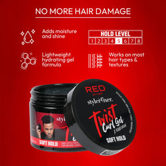 Red by Kiss Bow Wow Afro curls define shot showing curl enhancement with natural texture.