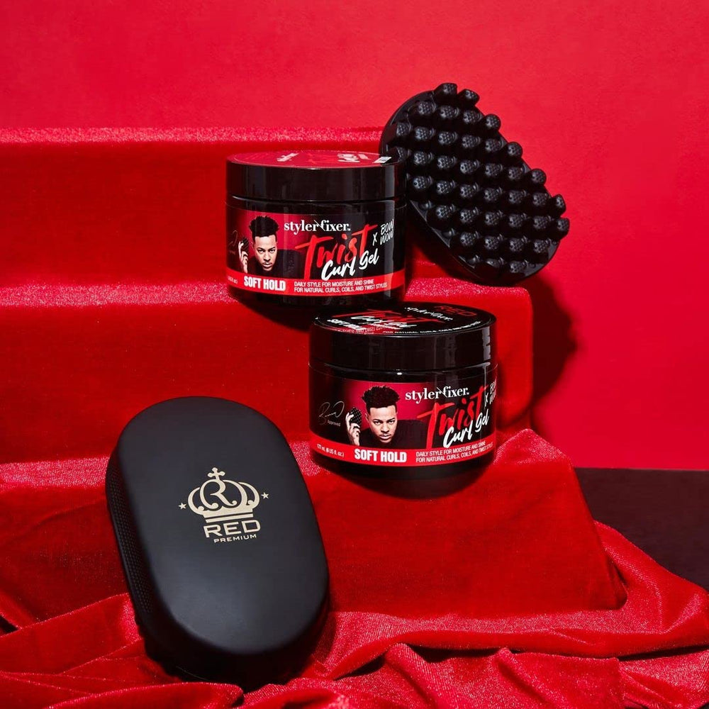 Red by Kiss Bow Wow Value Set packaging display showing complete styling routine.
