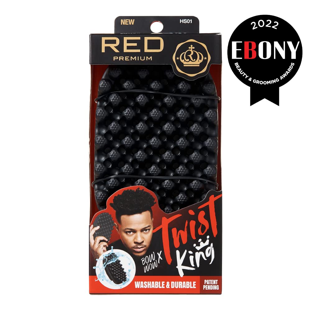 Red by Kiss Bow Wow X Twist King ergonomic grip aids comfortable styling sessions.