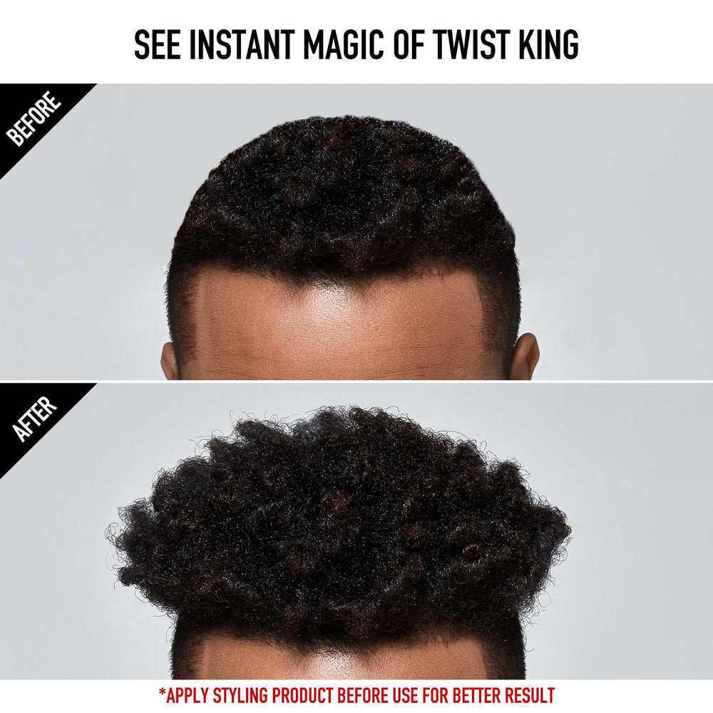 Red by Kiss Bow Wow X Twist King quick styling for busy mornings.