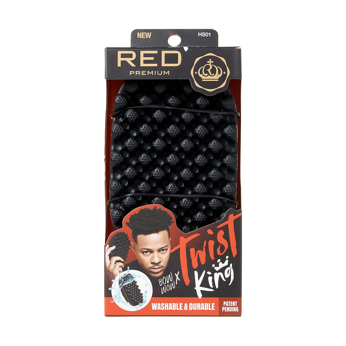 RED by Kiss BowWow Twist King with ergonomic handle for comfortable, precise styling.
