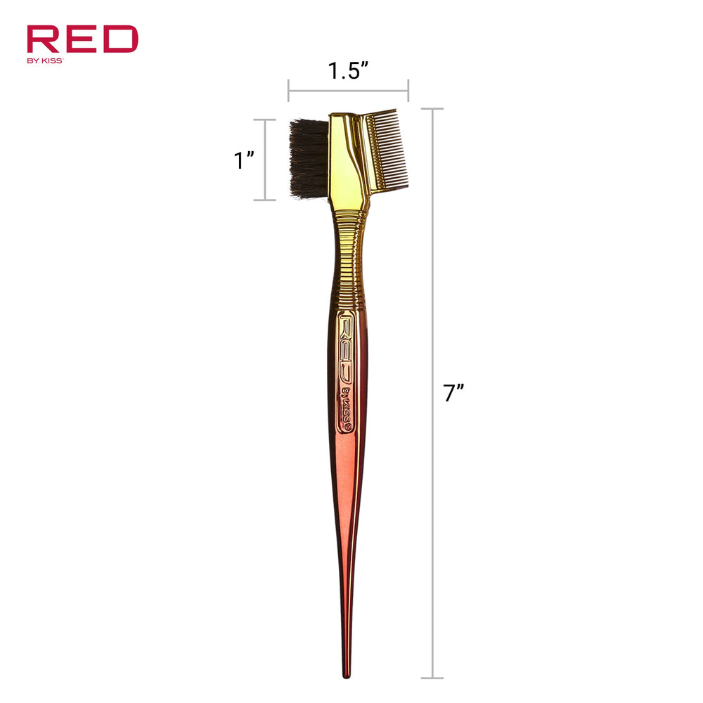 Red by Kiss Chrome Edge Brush supports dyeing fine hair with gentle precision.
