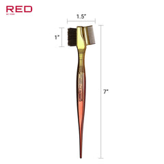 Red by Kiss Chrome Edge Brush supports dyeing fine hair with gentle precision.