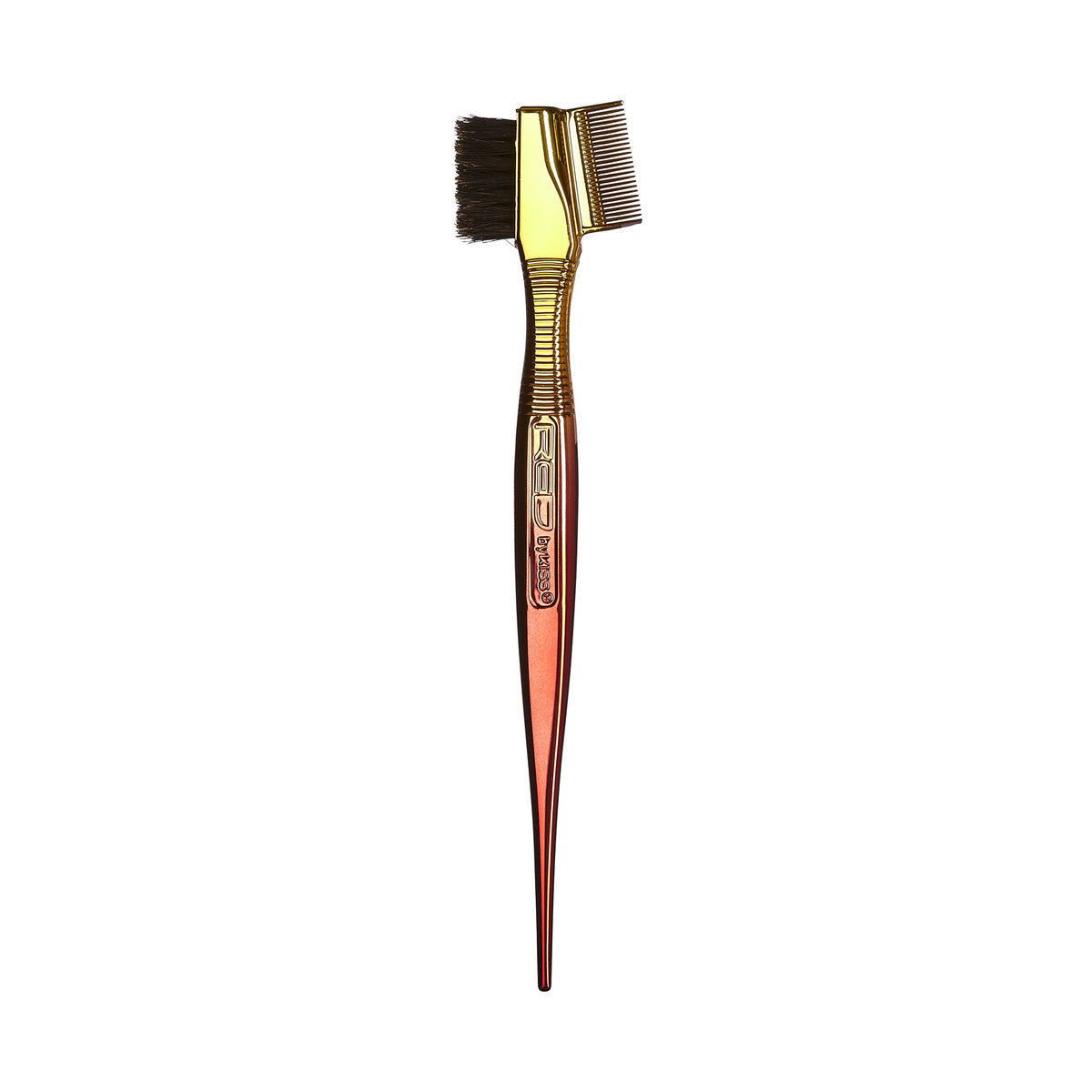 Red by Kiss Chrome Edge Brush sterilized bristles for a bacteria-free, smooth glide.