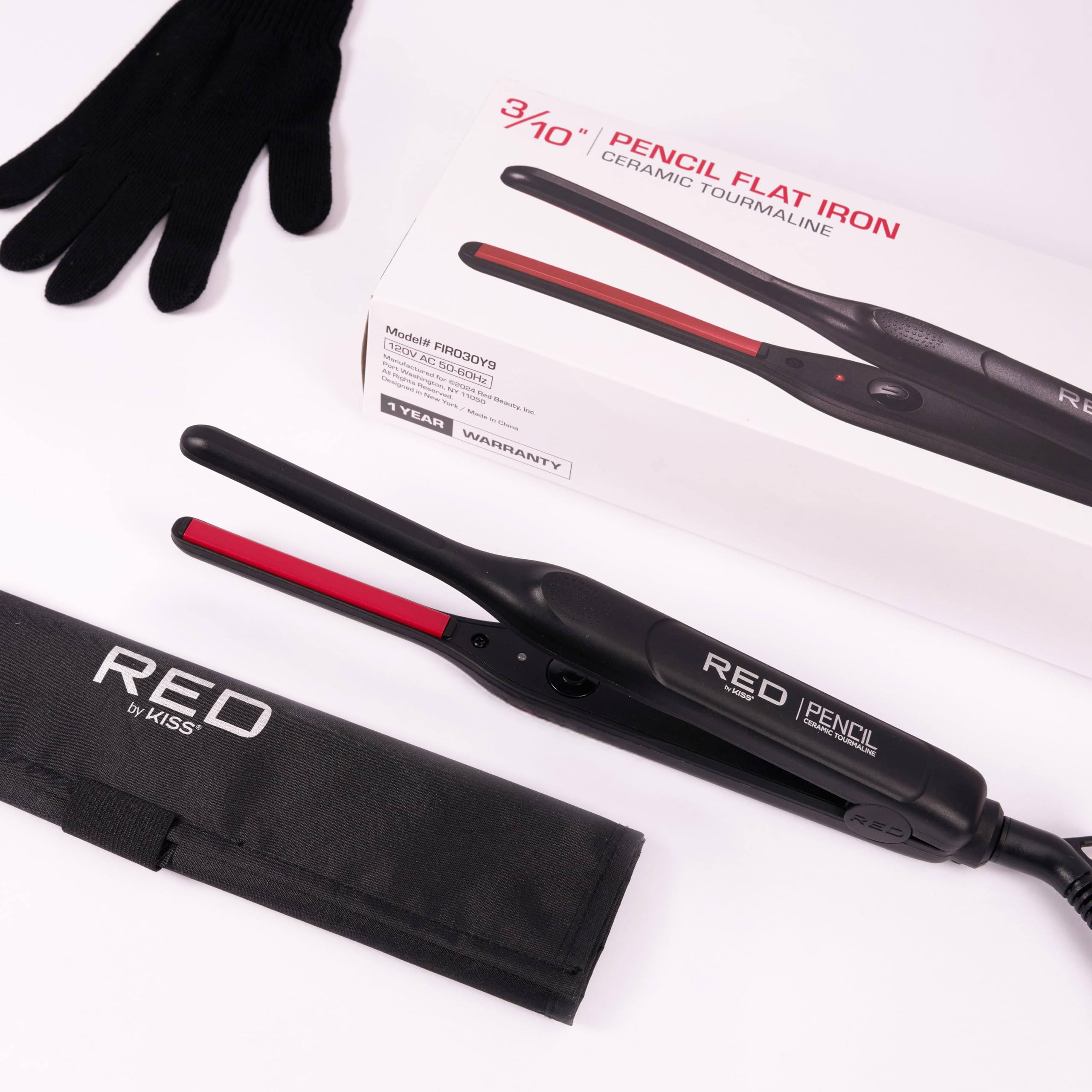 Red by Kiss compact design ideal for home or travel setups.