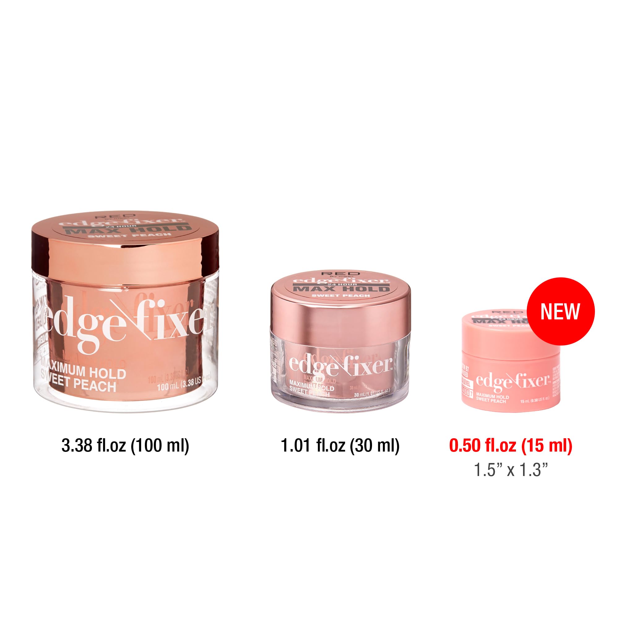 Red by Kiss Edge Fixer 24-hour hold delivers steady control along the hairline.
