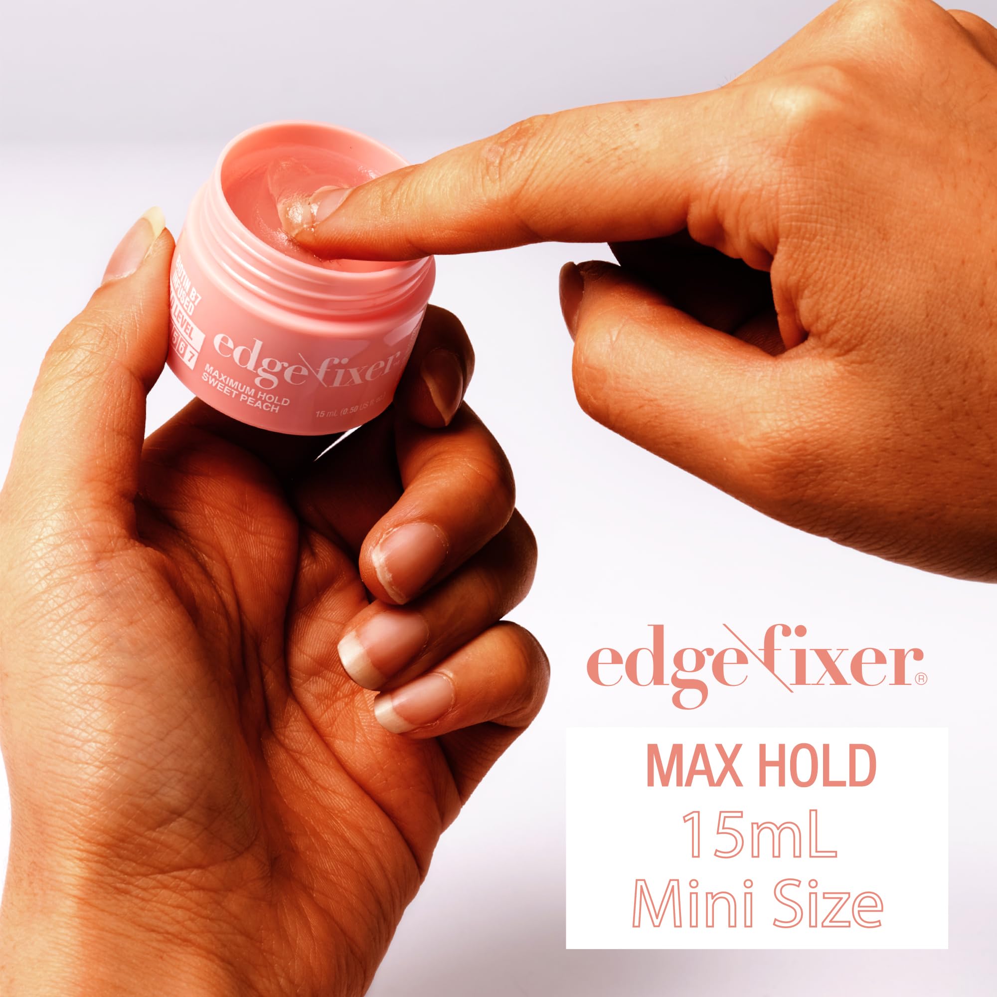 Red by Kiss Edge Fixer no flaking formula keeps edges looking natural.