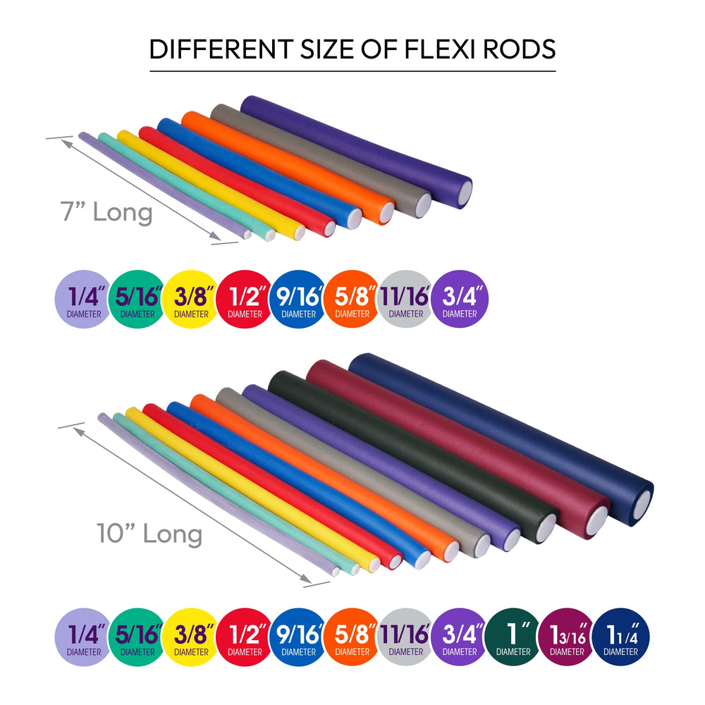 Red by Kiss Flexi Rods enable air-drying ready curls.